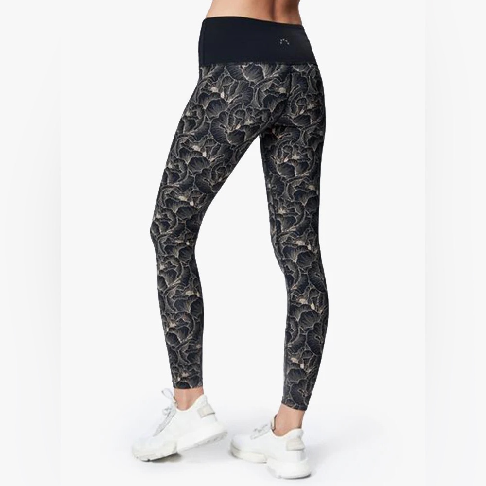 Varley Estrella black high rise floral leggings